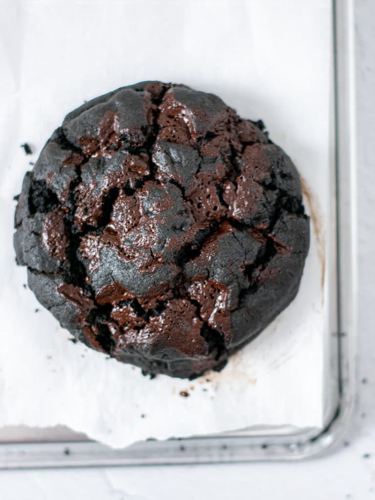 Big chocolate tahini cookie